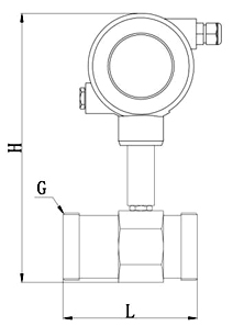 涡轮流量计产品外形尺寸